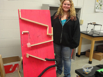 The Simple Machine Project completed by Physical Science students.