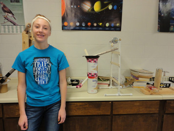 The Simple Machine Project completed by Physical Science students.