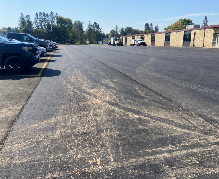 referendum east parking lot new asphalt