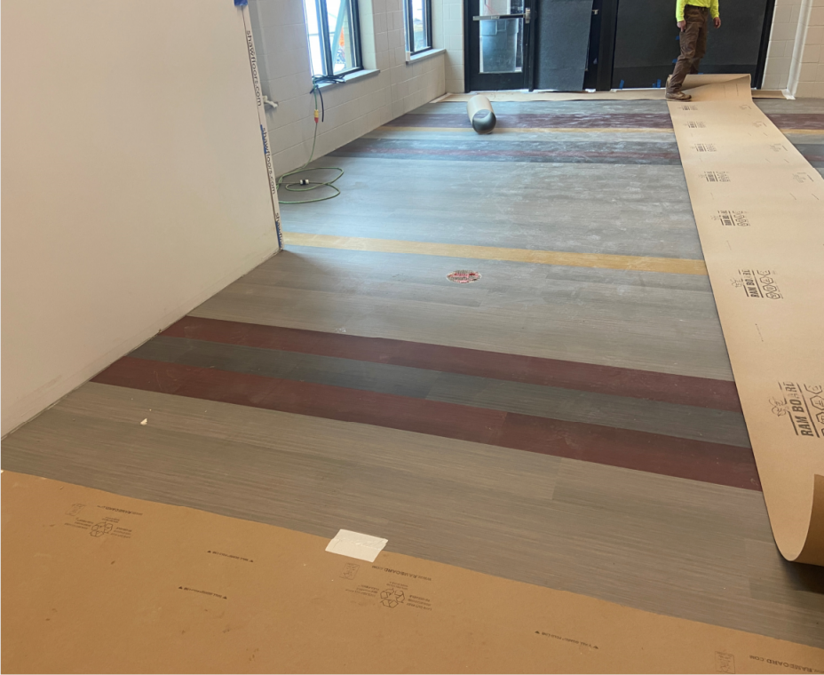 new corridor flooring