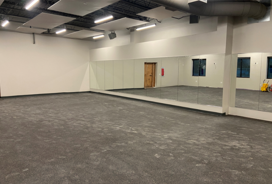 New Fitness Center Rubberized Floor