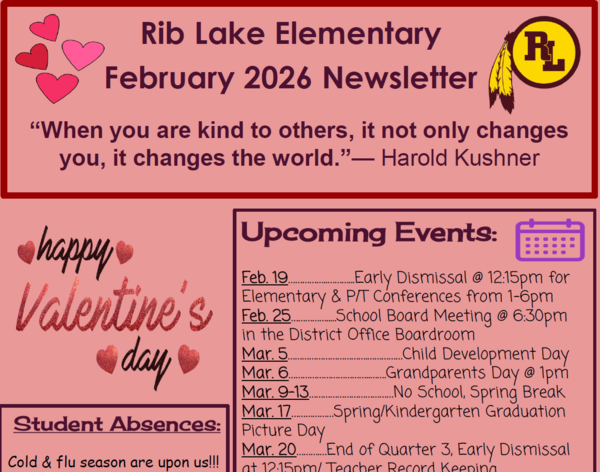 Screenshot of Page 1 of 2026 February RLES Newsletter