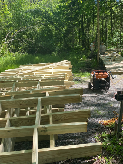 Lot of forms ready to go into place