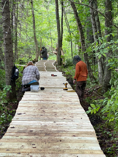 Boardwalk is starting to take shape