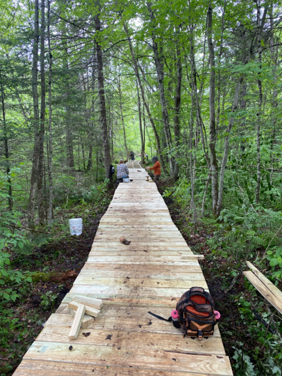 board walk progress is getting farther along