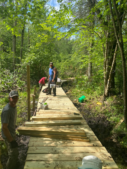 Volunteers all played a roll and worked well together