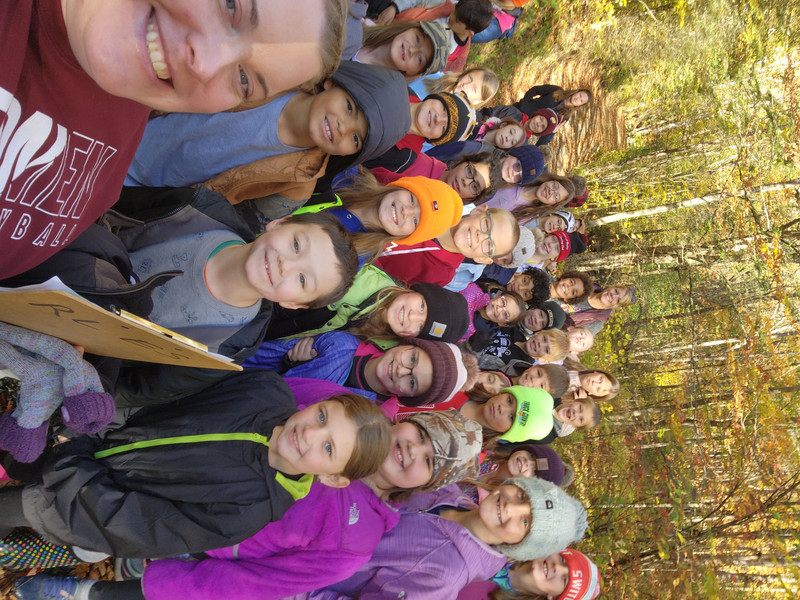 Group photo of students 2024 in School Forest