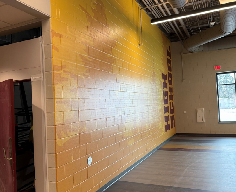 Here is another look at some of the vinyl graphics that have been installed.