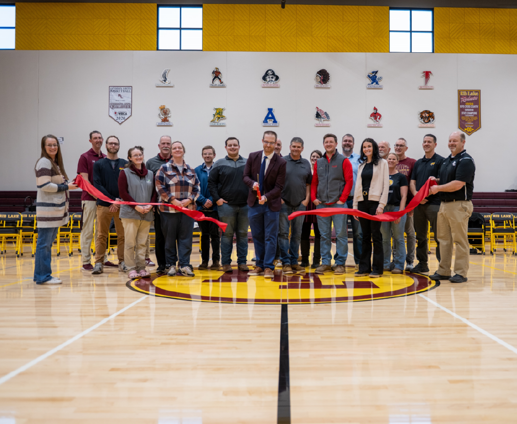 The ribbon cutting for the new gym was a great success.