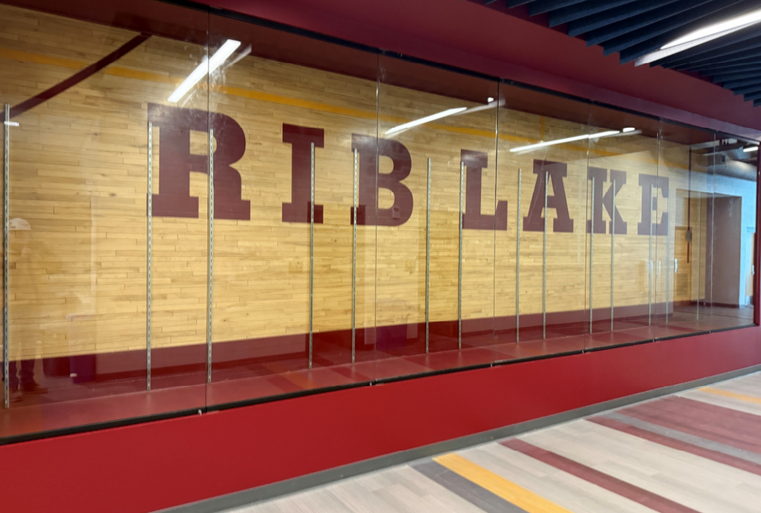 The Display Case work is near completion with the installation of the glass doors.